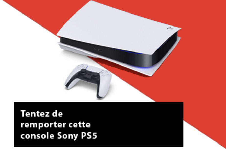 Illustration — Tentez de remporter une PS5