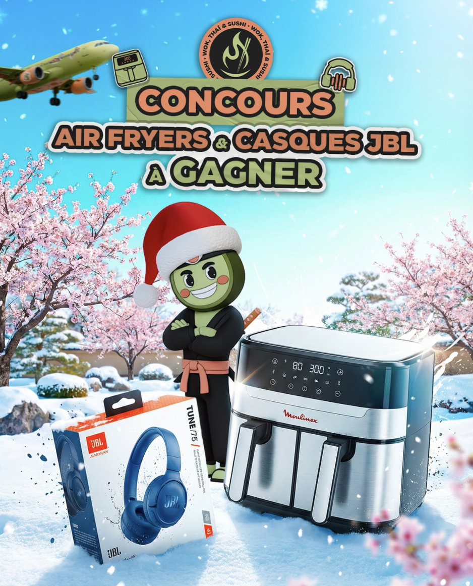 Illustration — Tentez de gagne un Air Fryer et un casque JBL