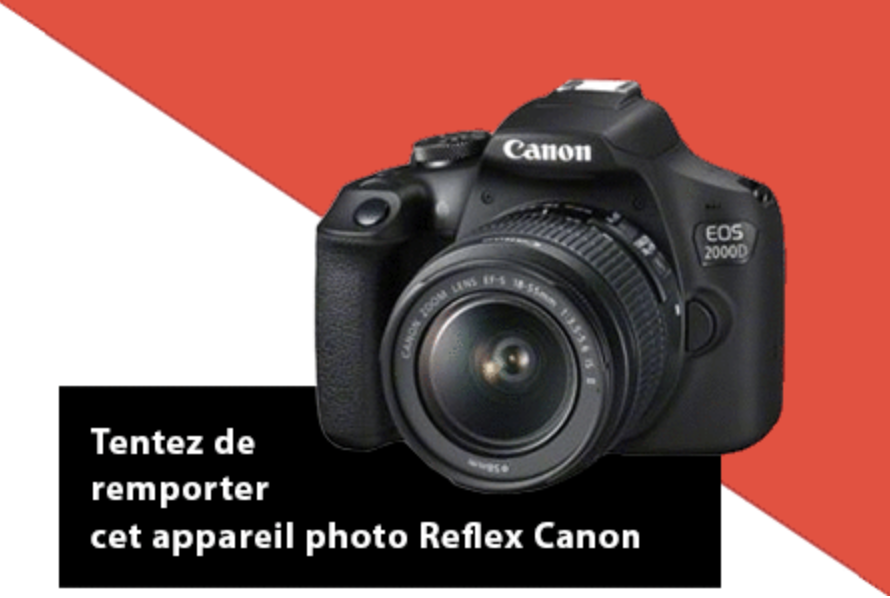 Illustration — Tentez de gagner un appareil photo Reflex Canon EOS